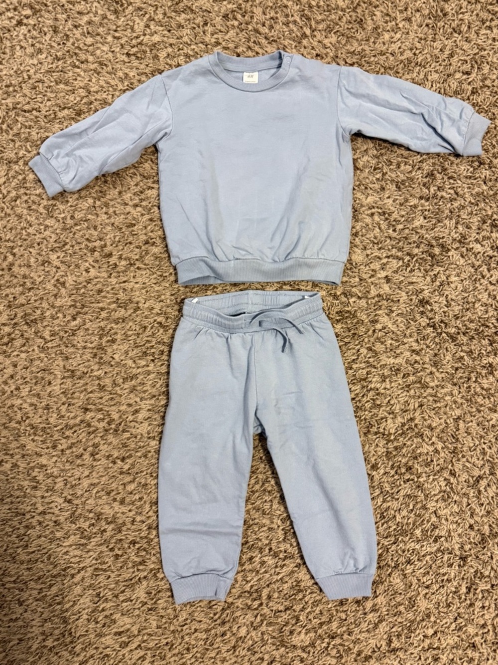 H&M Blue Toddler Sweatshirt and Jogger Set